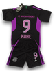Детская футбольная форма FC Bayern München Harry Kane №9 (чёрно-фиолетовая), футболка + шорты 28(145-150см) - изображение 2