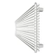 Дизайнерський горизонтальний радіатор Irsap Arpa23 2 Standart Connection 470x1220 White - изображение 4