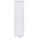 Дизайнерський вертикальний радіатор Irsap Tesi 3 Cod.50 2000x540 White - изображение 1