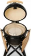 Гриль вугільний мобільний Kamado Bono Media Black - зображення 6