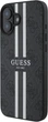Etui Guess 4G Printed Stripes MagSafe do Apple iPhone 16 Black (GUHMP16SP4RPSK) - obraz 3