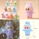 Флокована фігурка монстр LABUBU The Monsters Exciting Macaron 4,5 см Лабубу флок бузковий - изображение 2