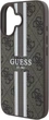 Etui Guess 4G Printed Stripes MagSafe do Apple iPhone 16 Brown (GUHMP16SP4RPSW) - obraz 6