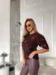 Светр з бантиками Оne size Коричневий (5093) - зображення 5