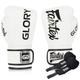 Рукавички боксерські з бинтами Fairtex BGVG1 розмір 14 унцій, білі - изображение 1