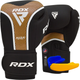 Рукавички боксерські з капою RDX AURA PLUS T-17 розмір 12 унцій, чорно-золотисті - изображение 1