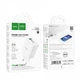 Мережевий зарядний пристрій HOCO C126A Pure power PD40W three-port(2C1A) charger White (6931474798725) (384) - изображение 2