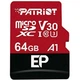 Карта пам'яті microSDXC (UHS-1 U3) Patriot EP Series 64Gb class 10 V30 (R-100MB/s, W-80MB/s) (adapter SD) (PEF64GEP31MCX) (441) - изображение 1