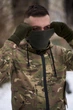 Универсальный баф хаки из мягкого флиса без логотипа практичный и комфортный шарф труба для повседневной носки в холодное время - изображение 1