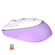 Мышь MEETION 2.4G Wireless Office Mouse R571 беспроводная белая с фиолетовым - изображение 3