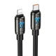 Кабель HOCO Type-C для Lightning Joy PD Charging Data Cable U143 USB-C to Lightning 1.2m 27W чорний - зображення 1