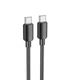 Кабель HOCO Type-C to Type-C Hyper fast charging data cable X96 |1m, 60W/3A| - изображение 1