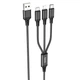 Кабель Combo HOCO Lightning/Type-C/Micro USB 3-in-1 Super charging cable X76 |1m, 2A| - изображение 1