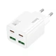 Адаптер сетевой HOCO Fundador four-port charger set N56 |2USB/2Type-C, 30W/3A, PD/QC| - изображение 3