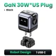 Зарядное устройство Ugreen CD359 robot Gan 30w US вилка + переходник - изображение 3