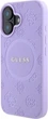 Etui Guess Saffiano Peony Classic Logo MagSafe do Apple iPhone 16 Purple (GUHMP16SPSAPSMEU) - obraz 3