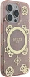 Etui Guess IML Peony On 4G Background MagSafe do Apple iPhone 16 Pro Max Pink (GUHMP16XH4PYEEP) - obraz 4
