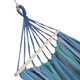 Hamak Nils Camp NC9004 z drewnianą belką 70 cm i metalowym uchwytem Niebiesko-Ciemnoniebieski (5907695593471) - obraz 3