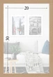 Рамка для фото пластиковая 20х30 багет: AM1513-X073 Светлое дерево (с глянцевым стеклом 1-1.5мм, двп с ножкой) EmojiFrame - изображение 6