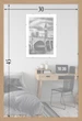 Фоторамка пластиковая 30х45 багет: AM1513-X073 Светлое дерево (с глянцевым стеклом 1-1.5мм, двп) EmojiFrame - изображение 6