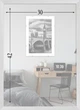 Фоторамка пластиковая 30х42 багет: AM1513-109-1 Серебро (с глянцевым стеклом 1-1.5мм, двп) EmojiFrame - изображение 6