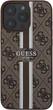 Etui Guess 4G Printed Stripes MagSafe do Apple iPhone 16 Pro Max Brown (GUHMP16XP4RPSW) - obraz 2