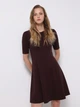 Платье короткое осеннее женское Colin's CL1076380BRD L Bordeaux (8684112828053) - изображение 1