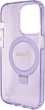 Etui plecki Guess Ring Stand Script Glitter MagSafe do Apple iPhone 13 Pro Max Purple (3666339156695) - obraz 7