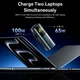 PowerBank Павербанк для ноутбука для телефона для планшета с быстрой зарядкой с TFT дисплеем со встроенным кабелем Vention 20000mAh, 165W Silver - изображение 5