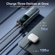 PowerBank Павербанк для ноутбука для телефона для планшета с быстрой зарядкой с TFT дисплеем со встроенным кабелем Vention 20000mAh, 165W Silver - изображение 7