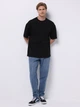 Футболка хлопковая длинная мужская Colin's CL1076602BLK L Black (8684112846910) - изображение 3