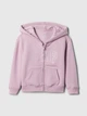 Детская толстовка на флисе GAP кофта с капюшоном 1159847958 (Сиреневый 18-24M) на рост 90 см - изображение 1