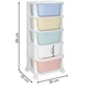 Полиця для іграшок Springos HA0213 з 5 шухлядами на колесах, Білий (5908455300483) - зображення 4