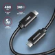 Кабель Axagon BUCM2-CM25AB USB-C - USB-C 2.0, PD 240W, 5A 2.5 м Black - изображение 4