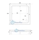 Душевой поддон 100x100x15 см квадратный Shower Frodi акриловый низкий с передней панелью и ножками - изображение 3