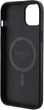 Etui plecki Guess 4G Collection Leather Metal Logo MagSafe do Apple iPhone 14/15/13 Black (3666339226282) - obraz 7