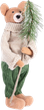 Figurka Homla Carol miś z choinką 27 cm (5906496712937) - obraz 1
