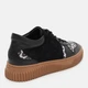 Жіночі кеди шкіряні низькі Ashoes 646 37 24 см Чорний/Леопард (ROZ6501004788) - зображення 5