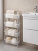Етажерка вузька пластикова Bursev 5158 91 Прозора, 19,5×50×80 см - зображення 5