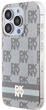 Etui DKNY IML Checkered Mono Pattern & Printed Stripes MagSafe do Apple iPhone 14 Pro Beige (3666339269470) - obraz 2