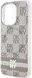 Etui DKNY IML Checkered Mono Pattern & Printed Stripes MagSafe do Apple iPhone 14 Pro Beige (3666339269470) - obraz 5