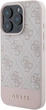 Etui Guess 4G Bottom Stripe do Apple iPhone 16 Pro Pink (GUHCP16LG4GLPI) - obraz 3