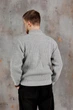 Мужской свитер на молнии ART KNIT серый, L 038886 - изображение 2