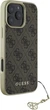 Etui Guess 4G Charms Collection do Apple iPhone 16 Pro Brown (GUHCP16LGF4GBR) - obraz 4