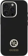 Etui Guess Silicone Logo Strass 4G do Apple iPhone 16 Pro Black (GUHCP16LM4DGPK) - obraz 2