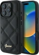 Etui Guess Quilted Metal Logo do Apple iPhone 16 Pro Black (GUHCP16LPSQSQSK) - obraz 1