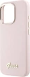 Etui Guess Silicone Script Metal Logo & Frame do Apple iPhone 16 Pro Pink (GUHCP16LSMBSLP) - obraz 6