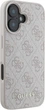 Etui Guess 4G Classic do Apple iPhone 16 Plus Pink (GUHCP16MG4GFPI) - obraz 4