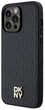 Etui DKNY Leather Pattern Metal Logo MagSafe do Apple iPhone 14 Pro Black (3666339261498) - obraz 2