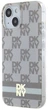Etui DKNY IML Checkered Mono Pattern & Printed Stripes MagSafe do Apple iPhone 15 / 14 / 13 Beige (3666339269456) - obraz 2